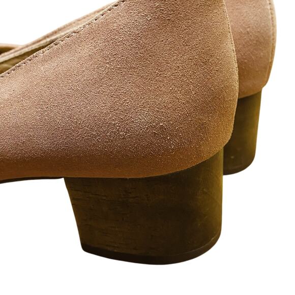 Madewell Ella Suede Pump in Blush DustyClay Size 7.5 Casual Office Classic GUC - Picture 6 of 7